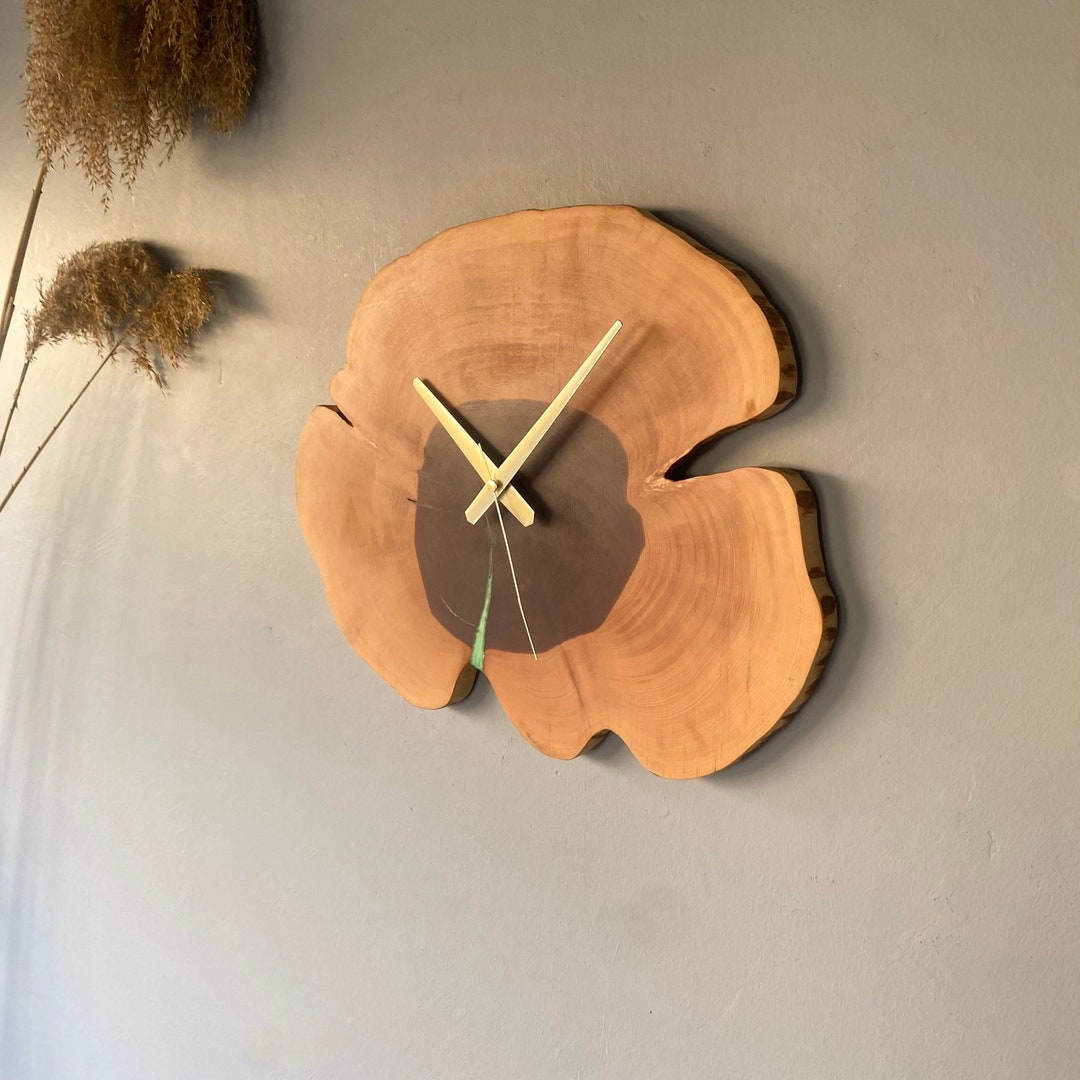 Juniper Wood Wall Clock 17, Clocks for Wall, Custom Clock, Farmhouse