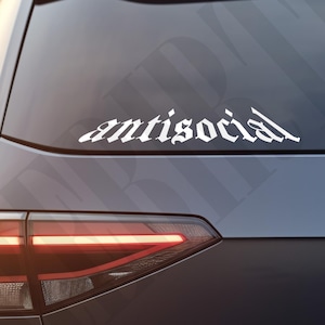 Banner antisocial / Construcción JDM / Auto personalizado