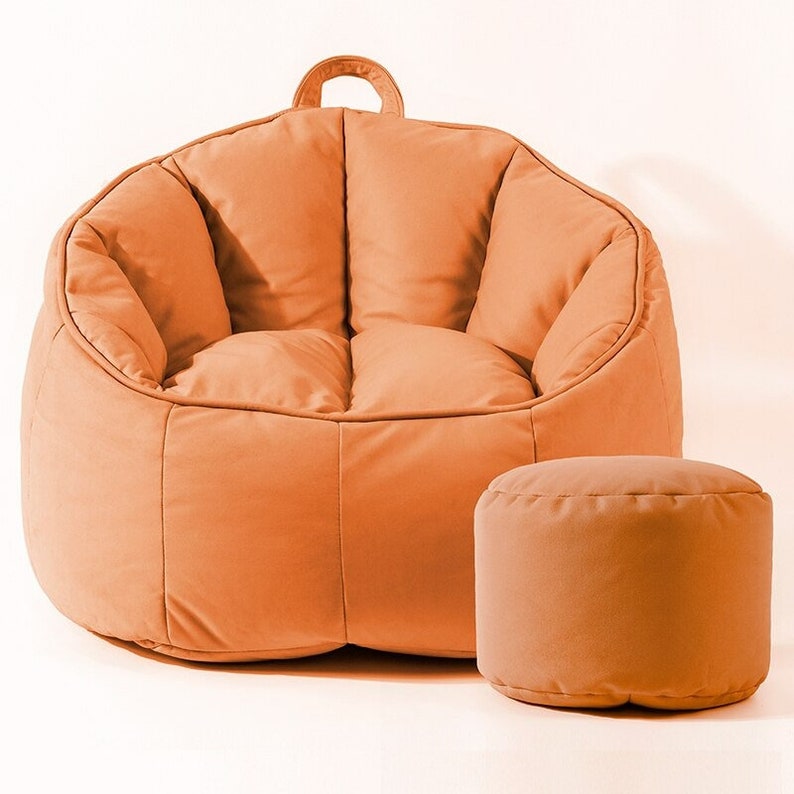 Lazy Sofas Bean Bag Couch Salon Floor Single Bean Bag Pouf Etsy