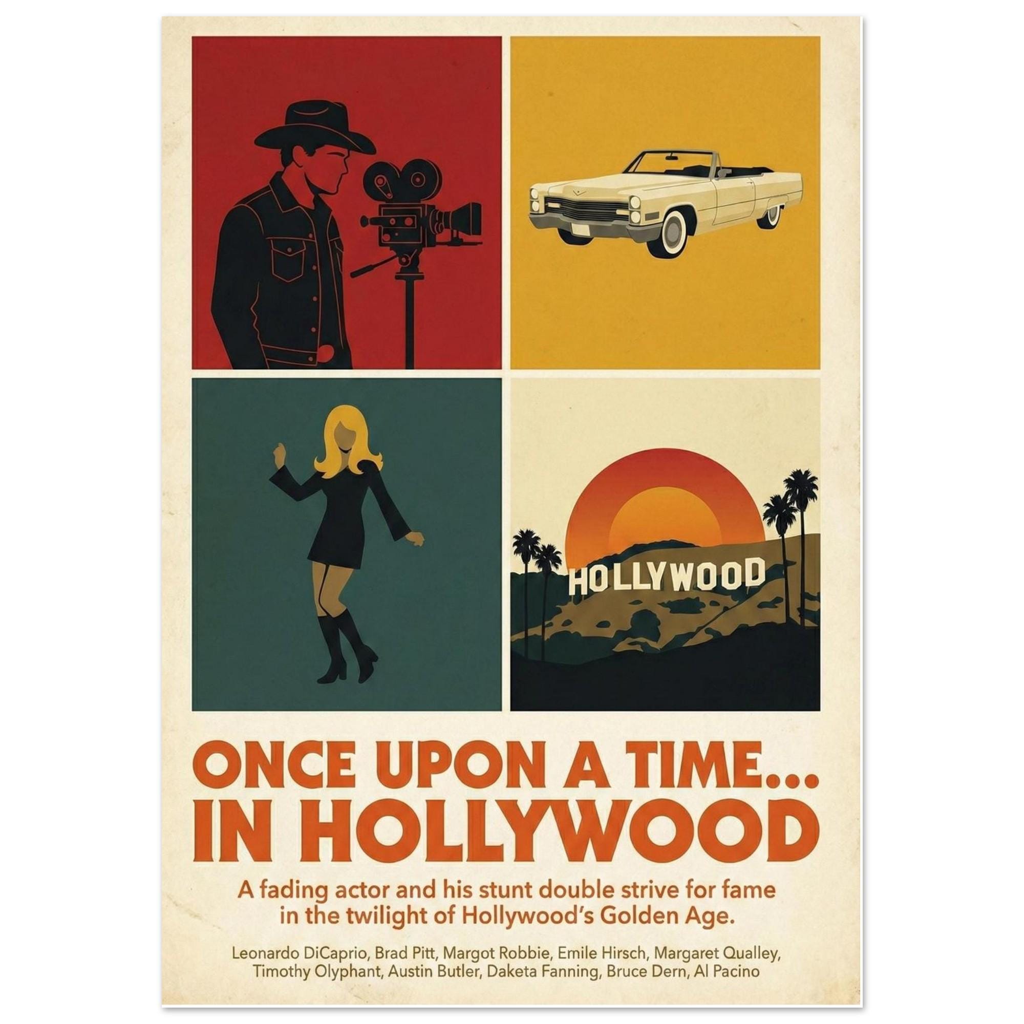 Once upon a time in hollywood movie poster - Etsy 日本