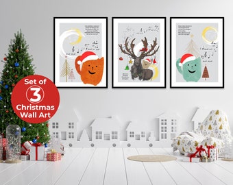 Christmas Wall Decor | Christmas Printable Home Decor | Christmas Decorations | Christmas Wall Art Print