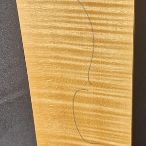 Fondo de violín de dos piezas de arce bosnio flameado Tonewood 072