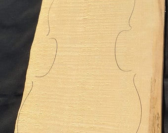Tonewood Flamed Bosnian Maple violin one piece back 109