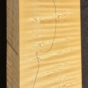 Dos deux pièces en bois de lutherie érable de Bosnie flammé 029