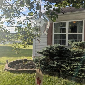 Handmade fūrin wind chime with sakura decorations