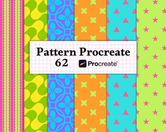 Procreate Pattern Brushes | Seamless Hand Draw Brush Pack