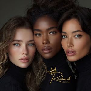 Skincare Model Stock Photos, Facial Website Models, Black Woman Stock Photos, Stock Photos for Spa Business, Skincare Model Images