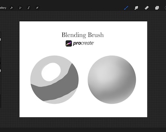 Blending Procreate Brush, Digital Shading Face (Digital Download)