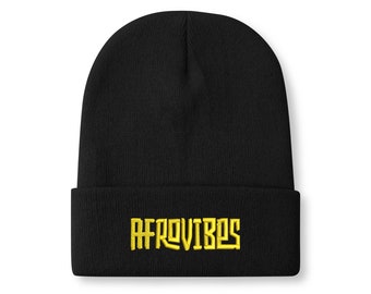 Embroidered Knitted Hats Afrovibes