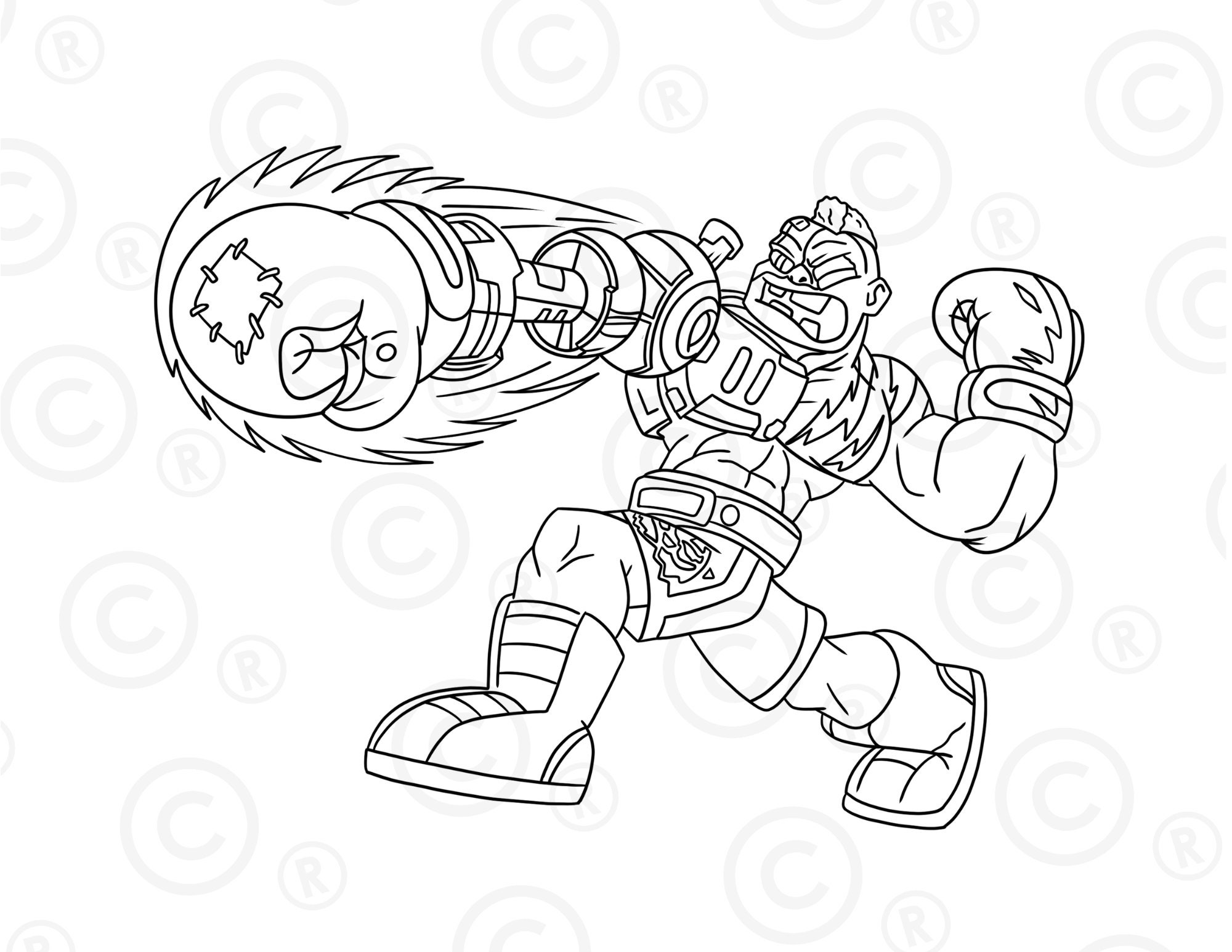 Akedo Cartoon Coloring Pack CHUX - Il Fullxfull.5343856626 Nqny 