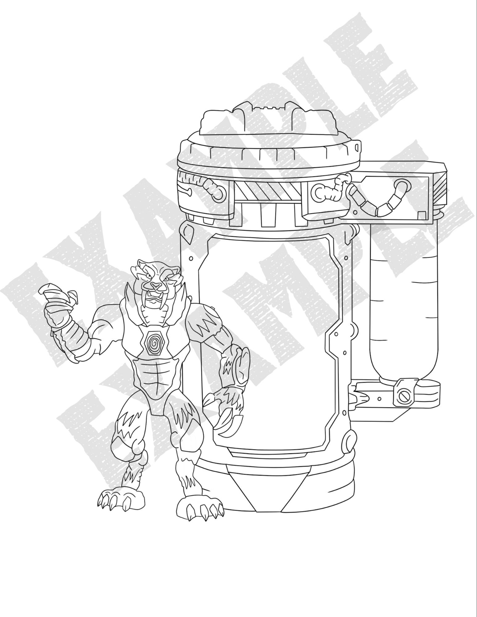 Lab Creature Drawing Fan Made Creature Lab Coloring Pages Digital Download! Full for ...