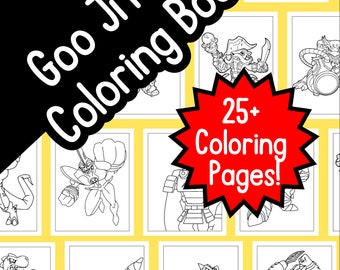 Goo Jit Zu Kids Coloring Book Digital Download Color Page