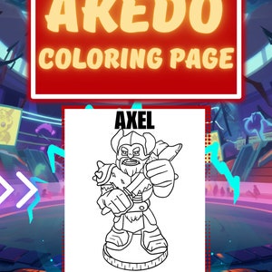 Axel Akedo Coloring Page