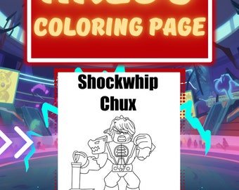 Shockwhip Chux Akedo Coloring Page