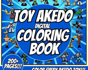 Libro para colorear de Toy Akedo / Descarga digital / ¡Más de 200 Akedos! / Hecho por fans