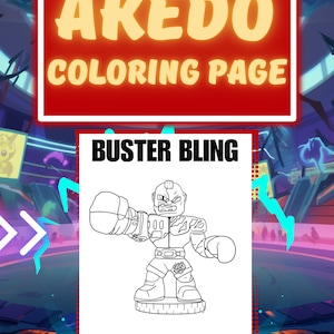 Buster Bling Akedo Coloring Page