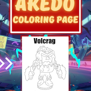 Volcrag Akedo Coloring Page