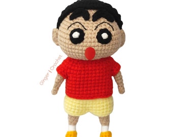 DIGITAL Crayon Shin Chan Shinnosuke Nohara Crochet Pattern