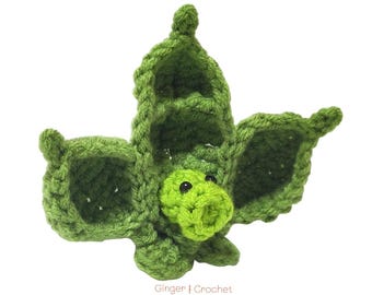 DIGITAL Pea Pod Crochet Pattern Plants VS Zombies