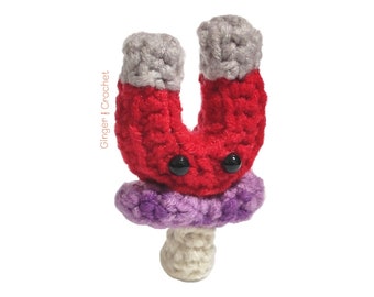 DIGITAL Magnet Shroom Crochet Pattern Plants VS Zombies