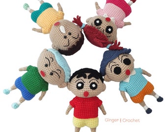 DIGITAL Crayon Shin Chan Crochet Pattern (Combined)