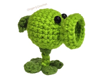 DIGITAL Peashooter Crochet Pattern Plants VS Zombies