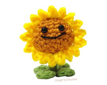 DIGITAL Sunflower Crochet Pattern Plants VS Zombies