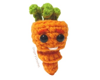 DIGITAL Intensive Carrot Crochet Pattern Plants VS Zombies