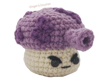 DIGITAL Fume Shroom Crochet Pattern Plants VS Zombies