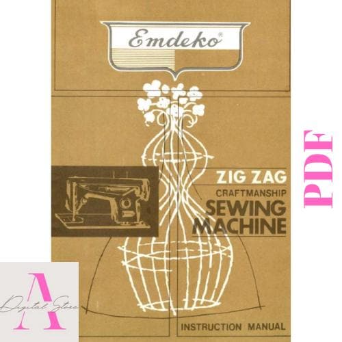 Emdeko Zig Zag Craftmanship Sewing Machine Instruction