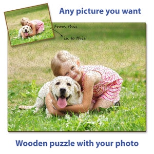 Personalized Wooden Jigsaw Puzzle Challenging, High Quality With Gemturt's Unique Line-cut - The Perfect Gift For Any Occasion