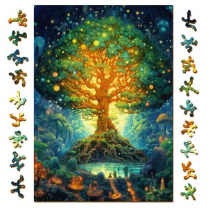 Spiritful Sentinel - Gemturt Jigsaw Puzzle for Adults | Premium wooden puzzle Unique Line-Cut 400 pieces | Difficult puzzle