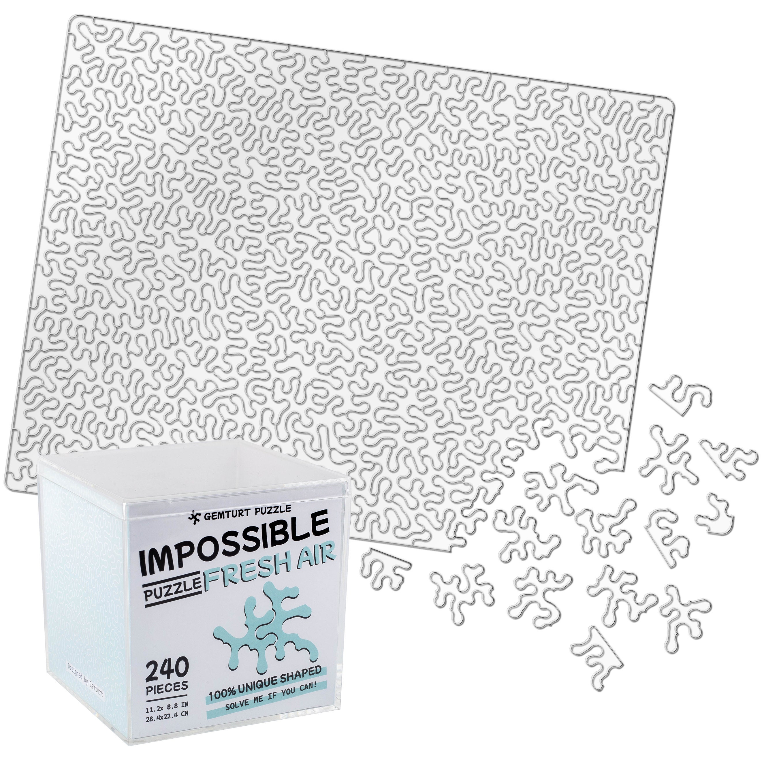 Impossible Fresh Air Puzzle: Transparent Acrylic, 240 Unique