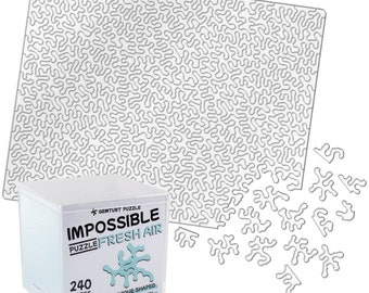 Impossible Fresh Air Puzzle - Unique Jigsaw Puzzle - Transparent Acrylic 240 Pieces Non-Repeat Shape - Difficult Puzzle Clear Hard