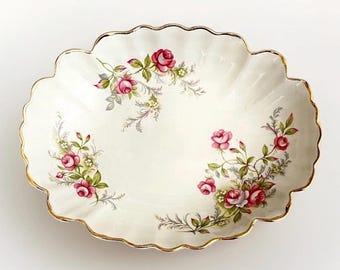 James Kent Old Foley Trinket Dish Harmony Rose Floral Stsffordshire England