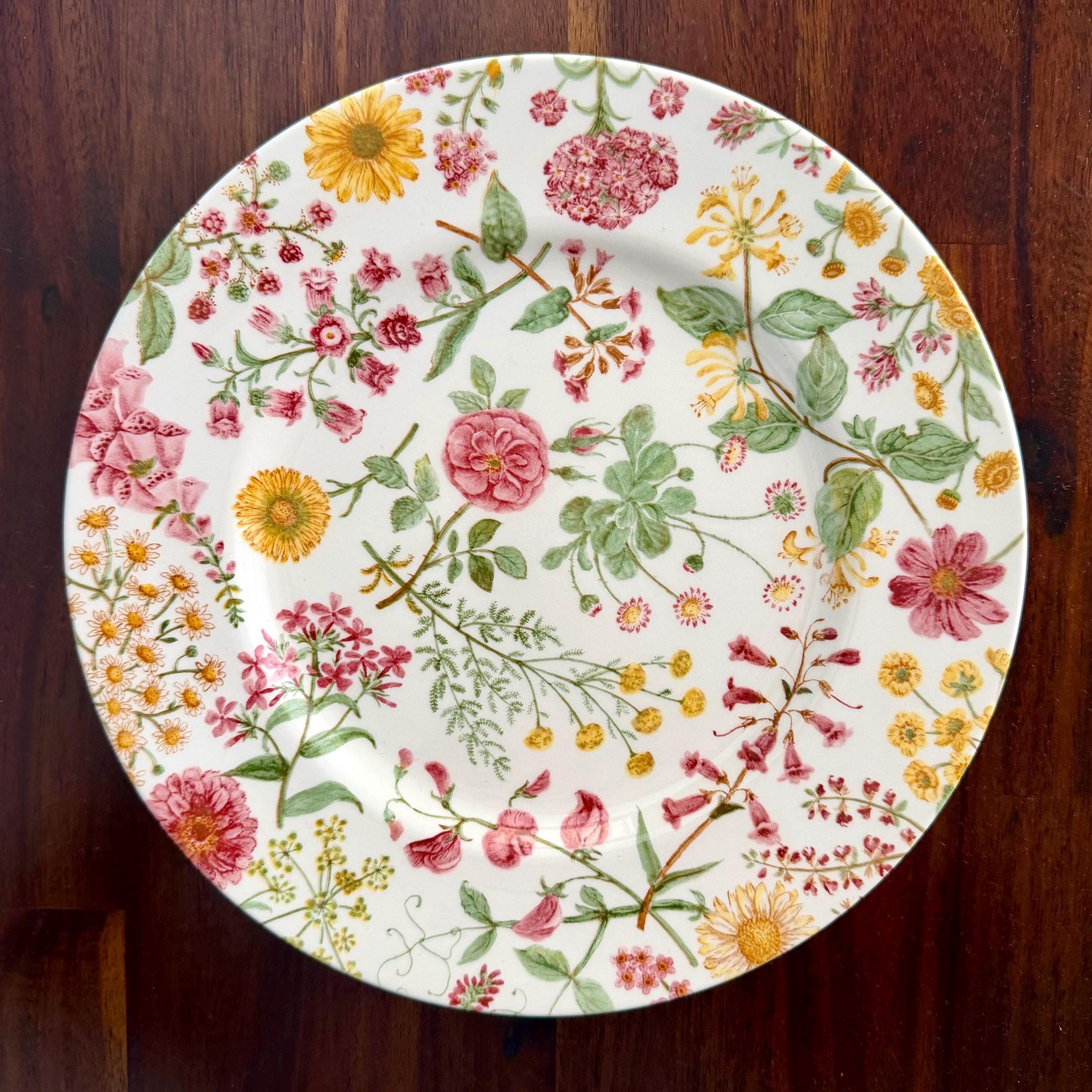 STAFFORD プレート 2枚 イギリス製 陶磁器 ボタニカル花柄 Royal Stafford Earthenware - Etsy