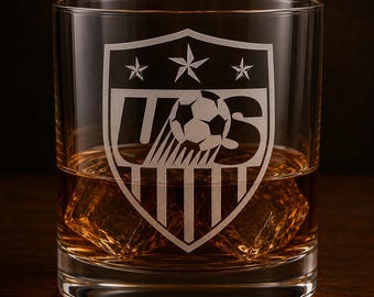 Conjunto de 2 copos de whisky da Seleção Americana de Futebol