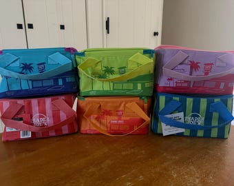 Trader Joe's Authentic Viral Mini Insulated Tote Bag/Lunch Box - All Summer Colors