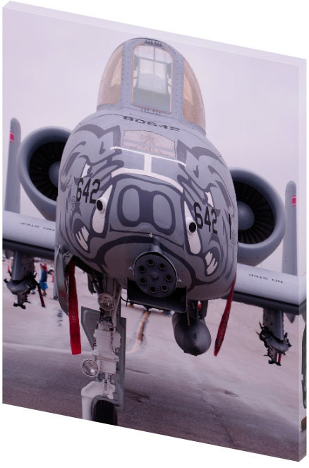 The A-10 Warthog Gatling Gun 18x24 Thin Framed Canvas Print - Etsy