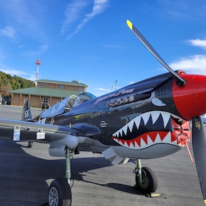 P-40 Warhawk 24&quot;x36&quot; Framed Thin Canvas Print