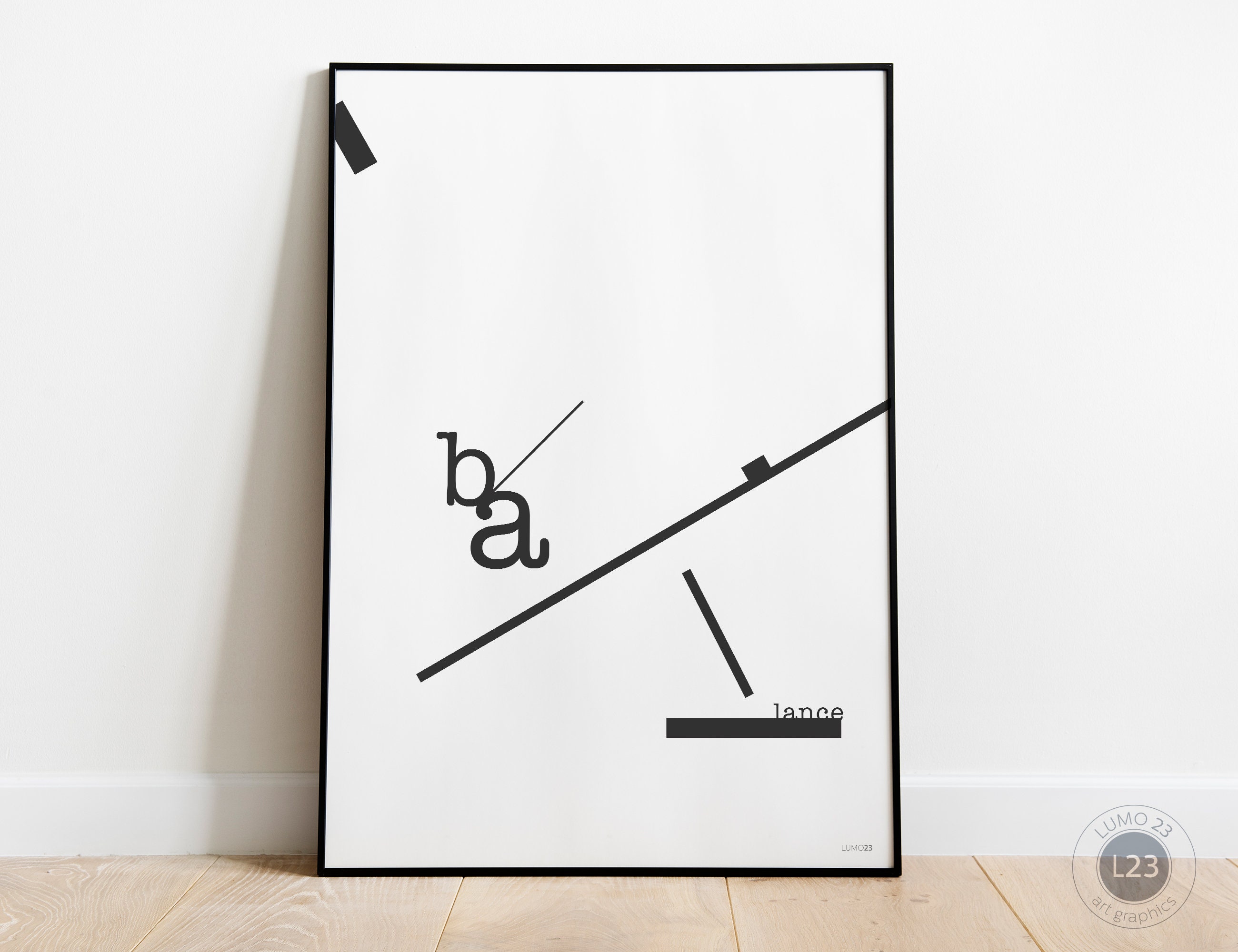 Design Graphic Balance - Typographic Digital Art Balance Graphic Etsy Balance Wall Wall Print Printable Poster Decor Design Word Hanging