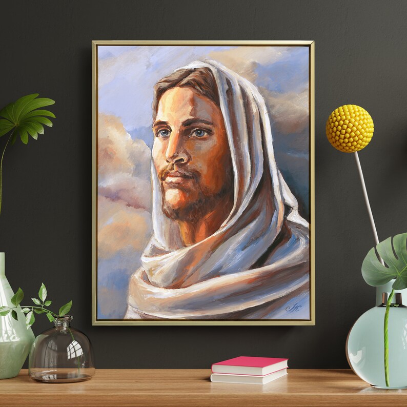 Jesus Christ Original Painting on Canvas Jesus Acrylic - Etsy