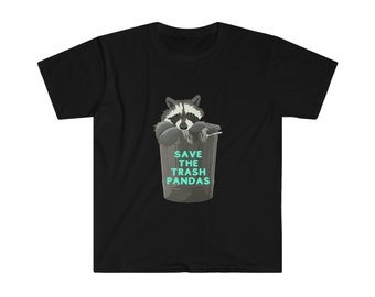 Rette die Trash Pandas Unisex Softstyle T-Shirt