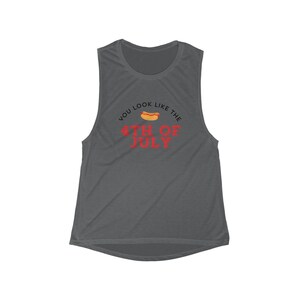 4th of July Women&#39;s Flowy Scoop Muscle Tank