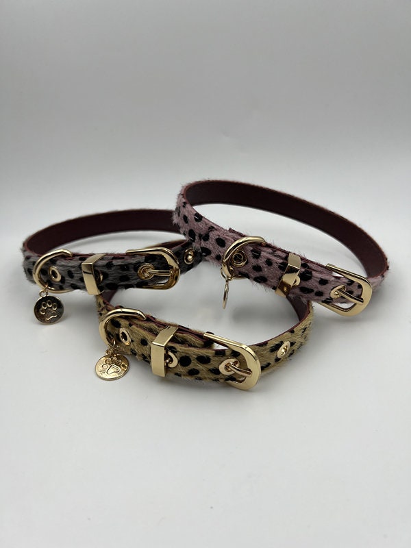 Collier Ras Du Cou En Cuir PU Léopard - Collier Gothique Ajustable - Bijou Femme Marron