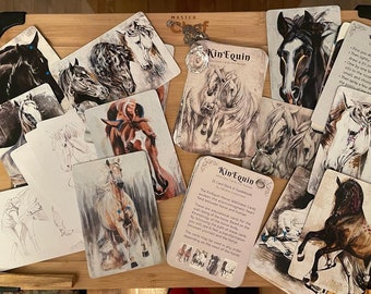 KinEquin Wellness Cards for Horses - Kinesiology, Horse Lovers Gift, Equestrian Gift, Wellness Gift