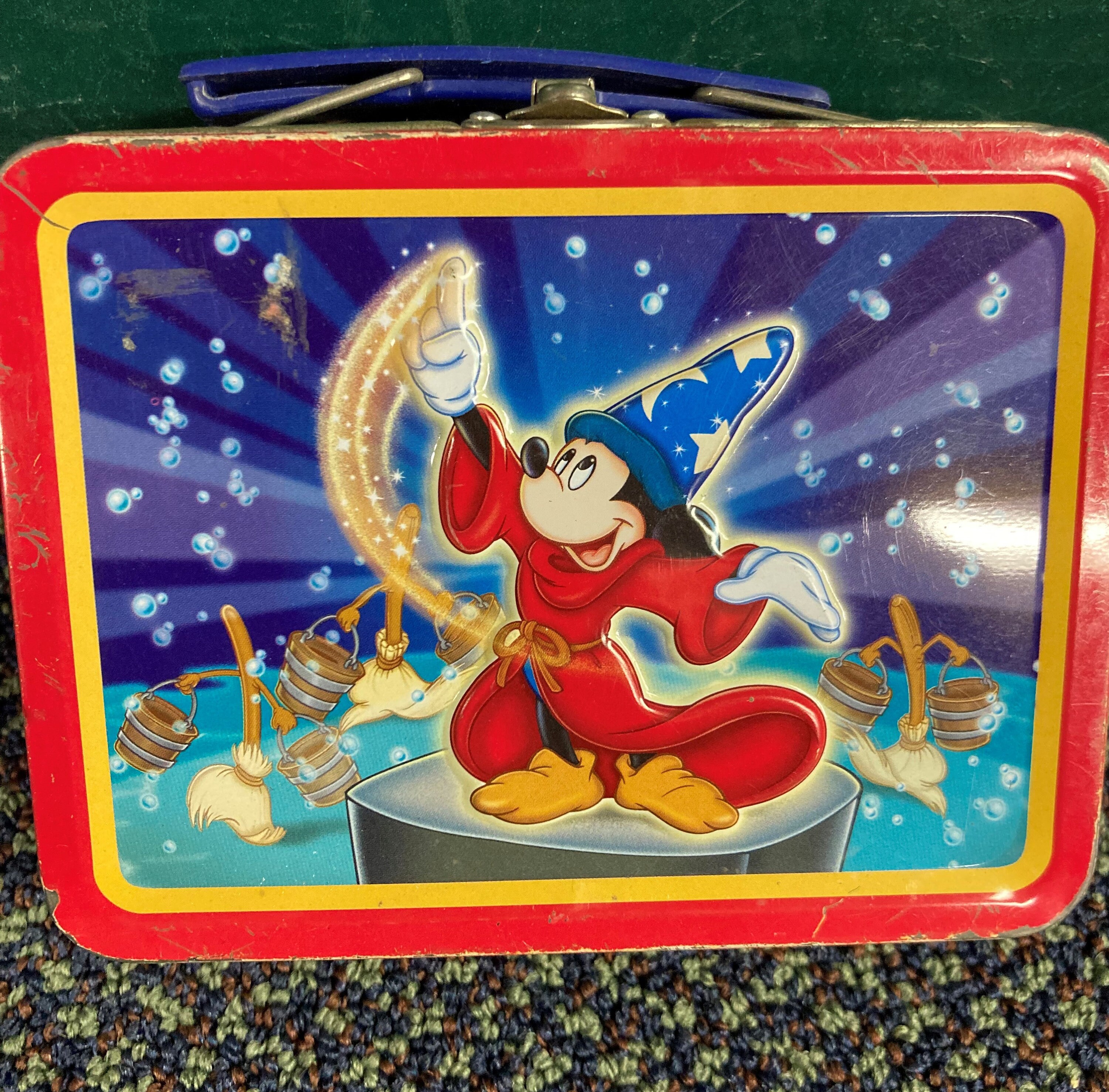 VINTAGE ADVERTISING DISNEY EXPRESS TIN LUNCH BOX MICKEY MOUSE 46