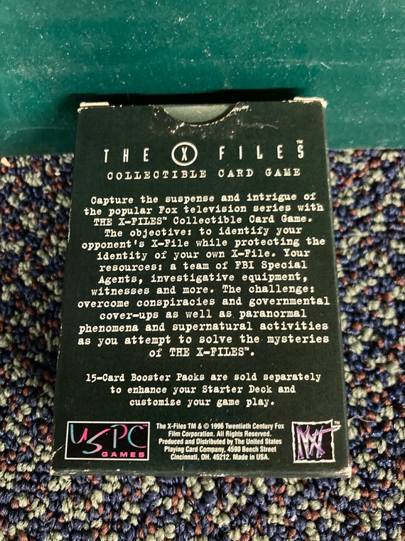 X Files Collector Card Game 60 Card Starter Deck - Etsy