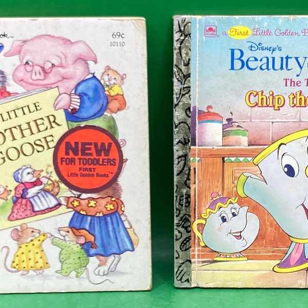 First Little Golden Books Childrens Stories "Mother Goose" etc.