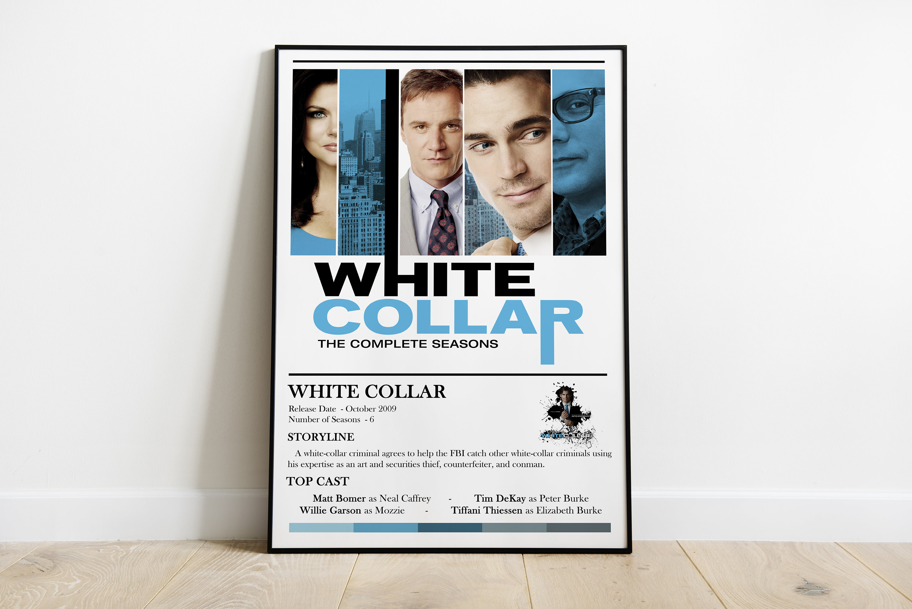 Matt Bomer Signed 11x14 White Collar Neal Caffrey Photo W/ 